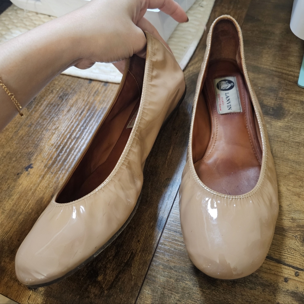 Lanvin Nude Ballet Flats